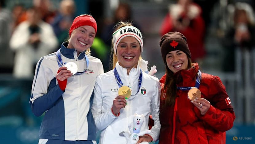 Speed skating-Canadian Maltais credits winner Lollobrigida for pushing her to podium