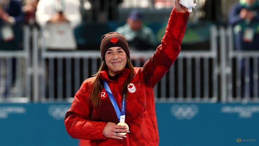 Speed skating-Canadian Maltais credits winner Lollobrigida for pushing her to podium